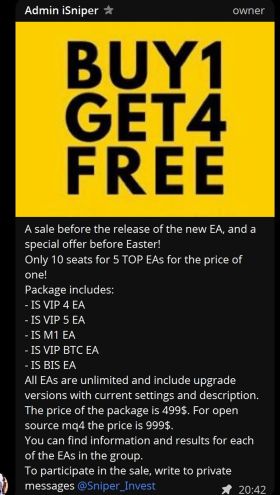 Invest Sniper EAs (59 Source Code)