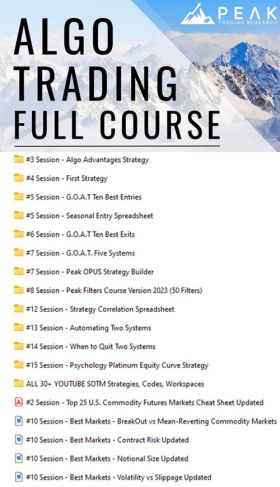 The Peak Algo Course Packet