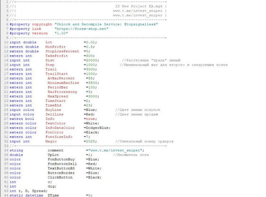 IS New Project MT4 Source Code (MQ4)