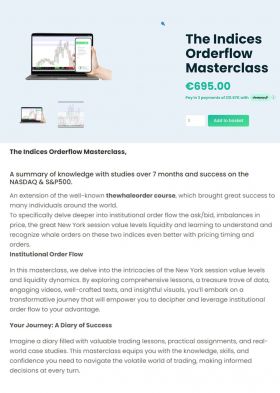 The Indices Orderflow Masterclass